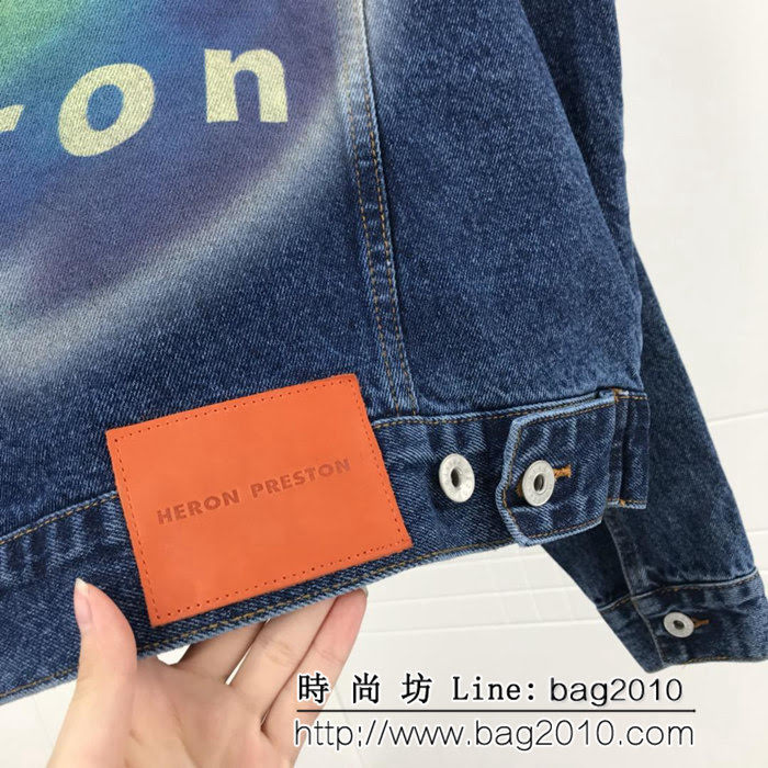 Heron Preston仙鶴 爆款 牛仔夾克 朱一龍機場同款 男女同款 ydi1614